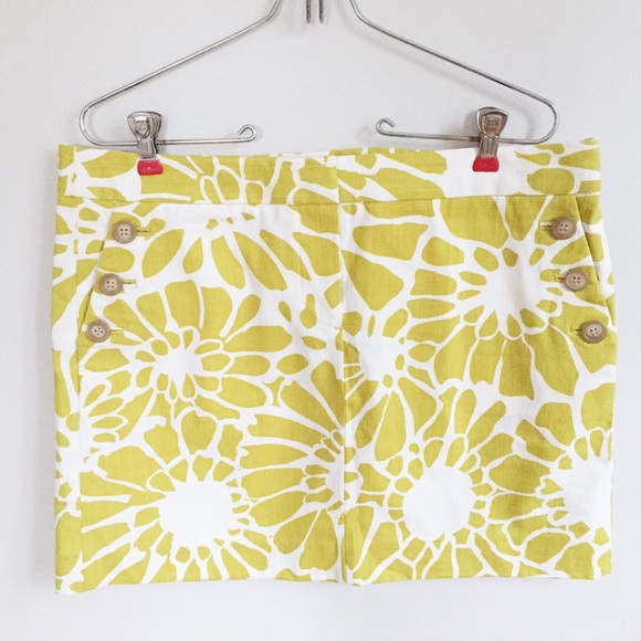 J. Crew Dresses & Skirts - J. Crew Floral Mini Skirt Side Button Detail NWT